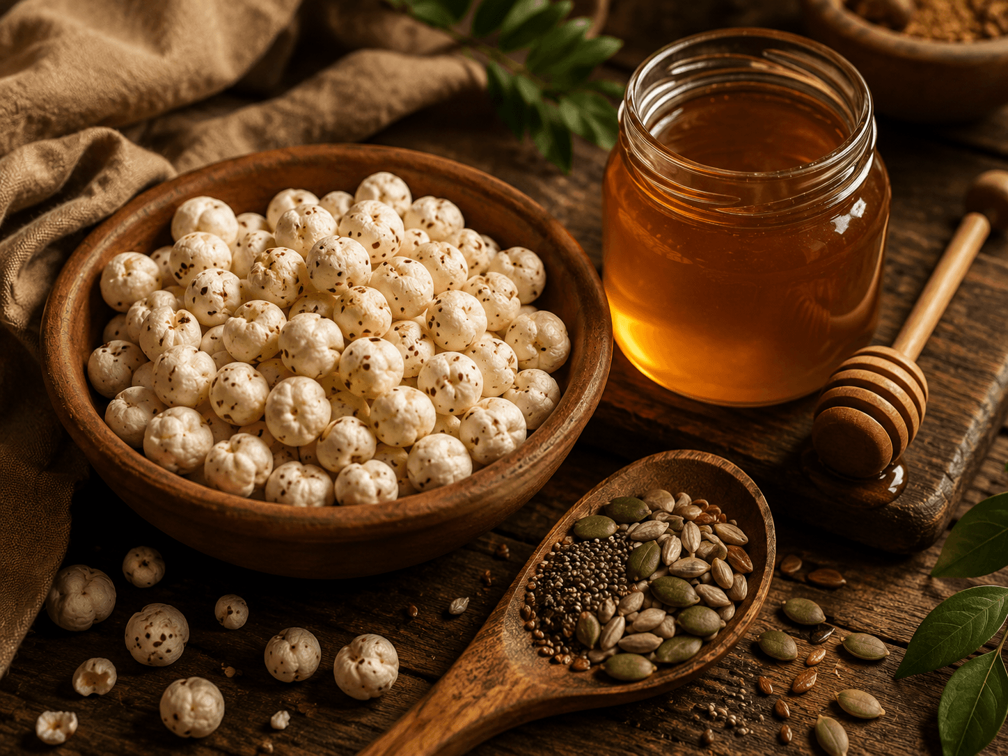 Premium makhana, seeds and honey sourced from across India